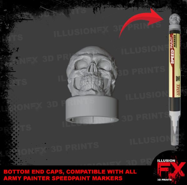skull head army painter pen end toppers