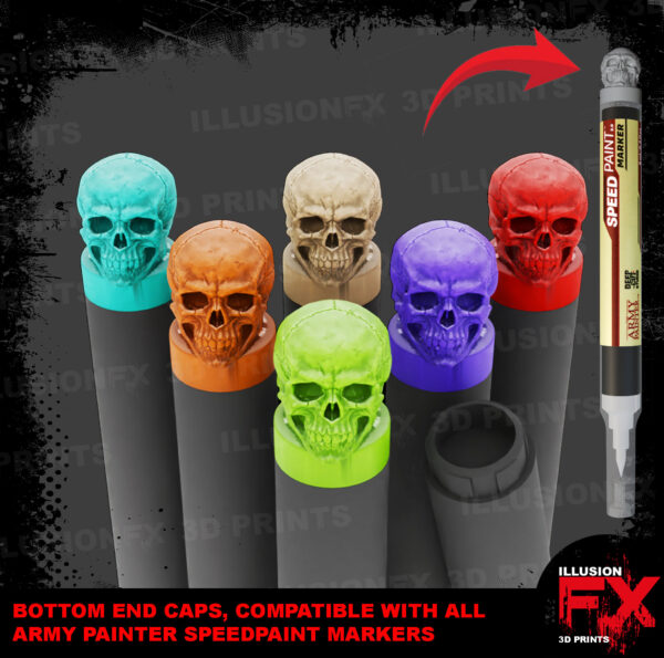 skull head army painter pen end toppers