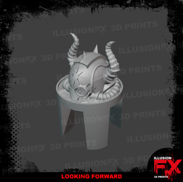 armoured chaos helmet grey for
