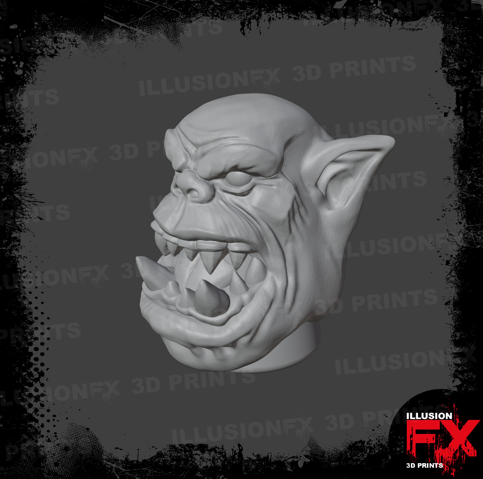 ork head forward mine grey