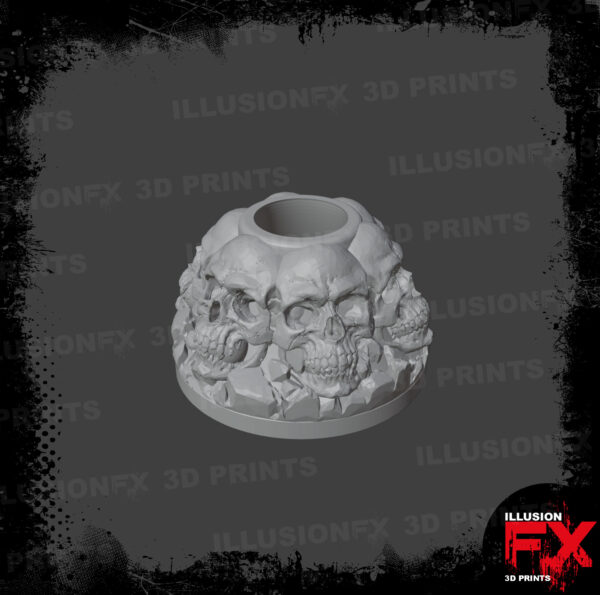 skull head grey