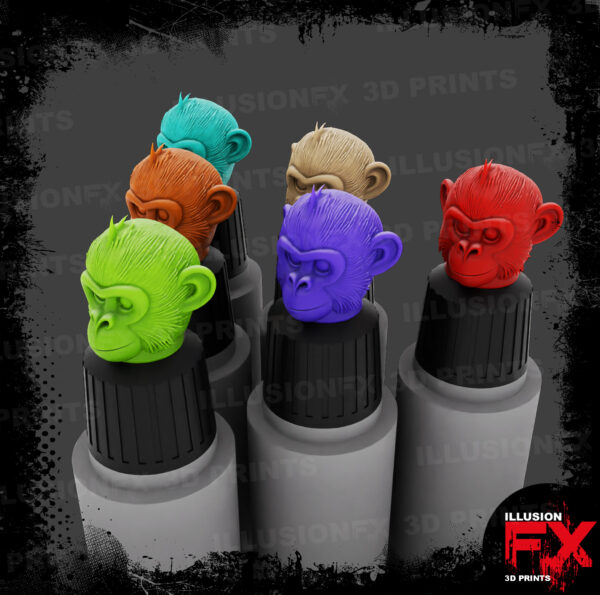 Cute Gorilla Cap Toppers (Large Size) gorilla cute2