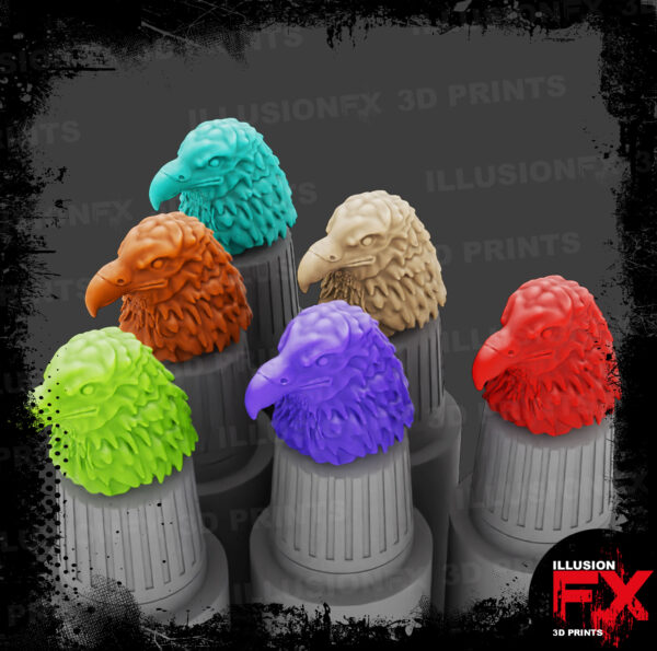 Eagle Head Cap Toppers (Large Size) eagle head2
