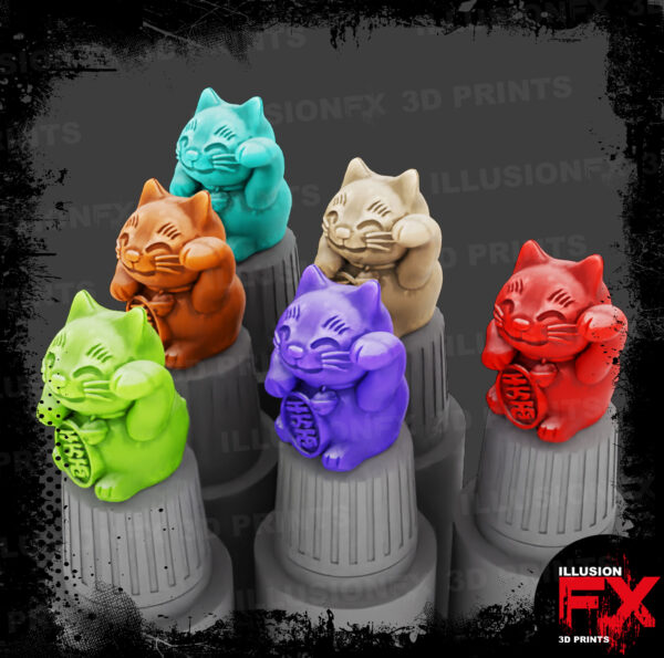 Neko Lucky Cat Cap Toppers (Large Size) neko cat 2