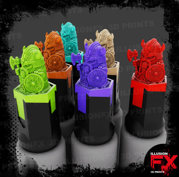 Viking Axe Warrior Cap Toppers – for Kaleido ColorWorks Bottles vikving warrior