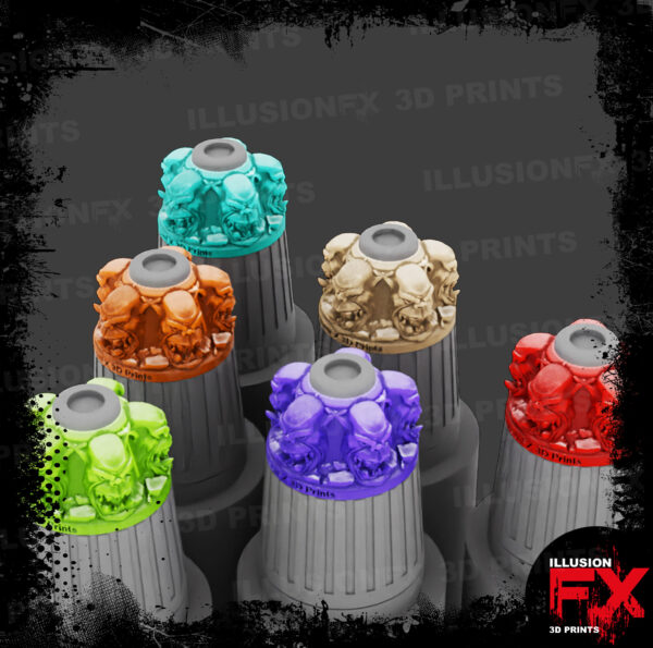 Ork Head Ring Cap Toppers ork mine 2