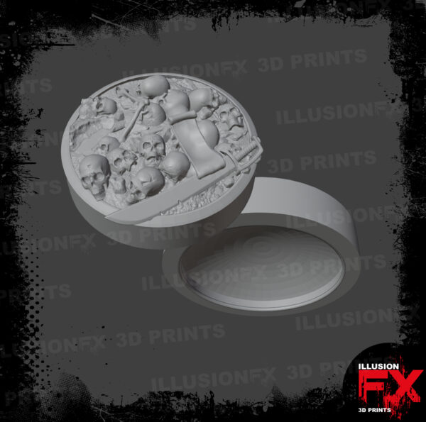 pirate sword & skulls grey