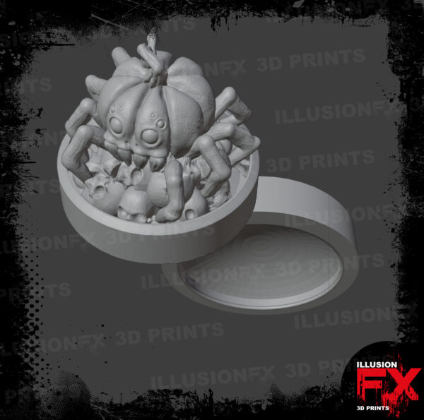 pumpkin spider grey